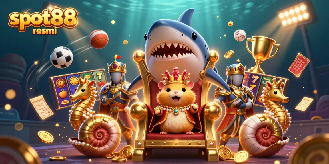 Win big with slot88 resmi in an exciting underwater casino adventure featuring vibrant characters.
