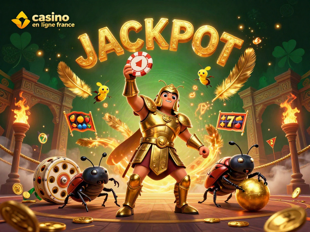 Jouez à casino en ligne France avec nos héros de casino, un scarabée hercule et ses compagnons.