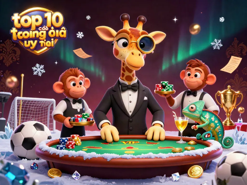Các trang cá độ bóng đá uy tín như top 10 trang cá độ bóng đá uy tín được giới thiệu trong một hình ảnh 3D sinh động.