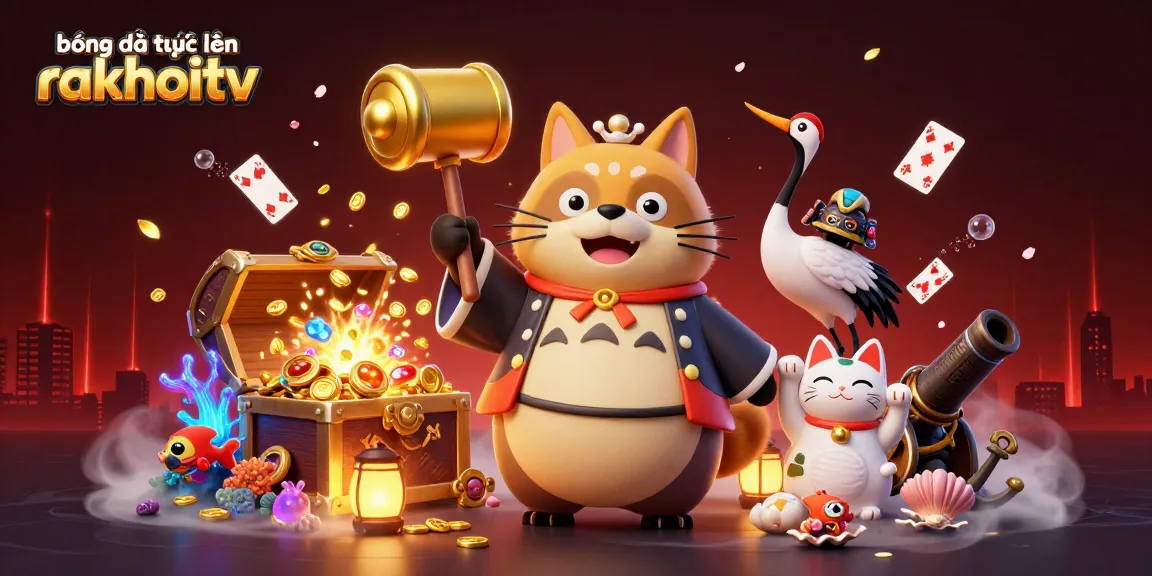 Engage with bóng đá trực tuyến rakhoitv while enjoying colorful characters and casino-themed elements.