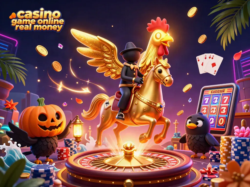 Experience thrilling gameplay with our casino game online real money illustration featuring unique characters.