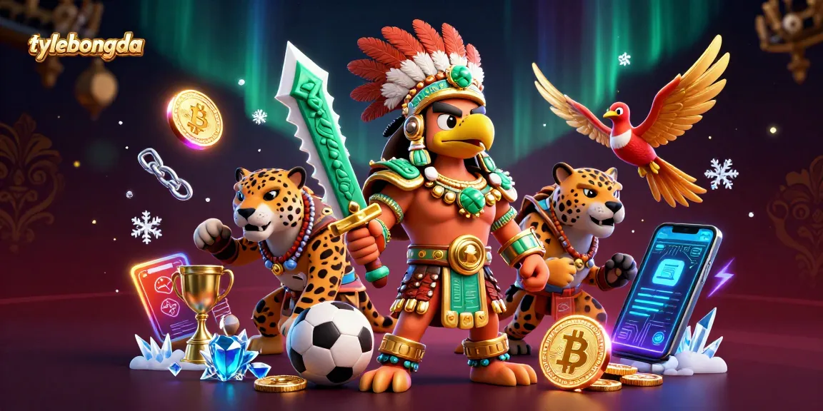 Engage with the dynamic sports betting scene on tylebongda with Aztec warriors and cryptocurrency elements.