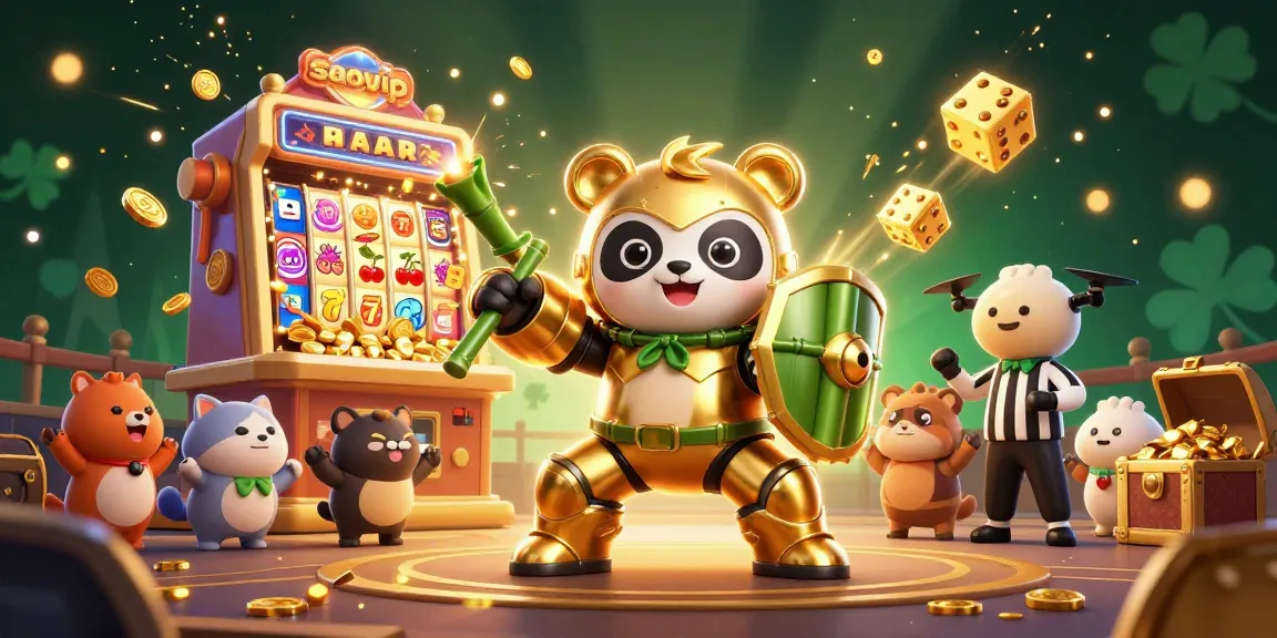 Engage in thrilling gaming experiences with saovip's action-packed 3D casino illustration.