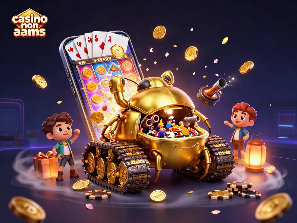 Giocatori che esplorano il casino non AAMS in un ambiente ricco di colori e opportunità di vincita con slot e giochi da tavolo.