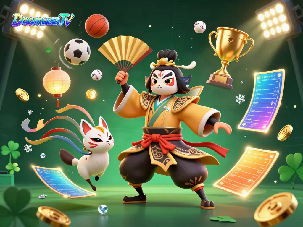 Doomuan Tv captures an immersive sports gambling scene with vibrant characters and dynamic elements.