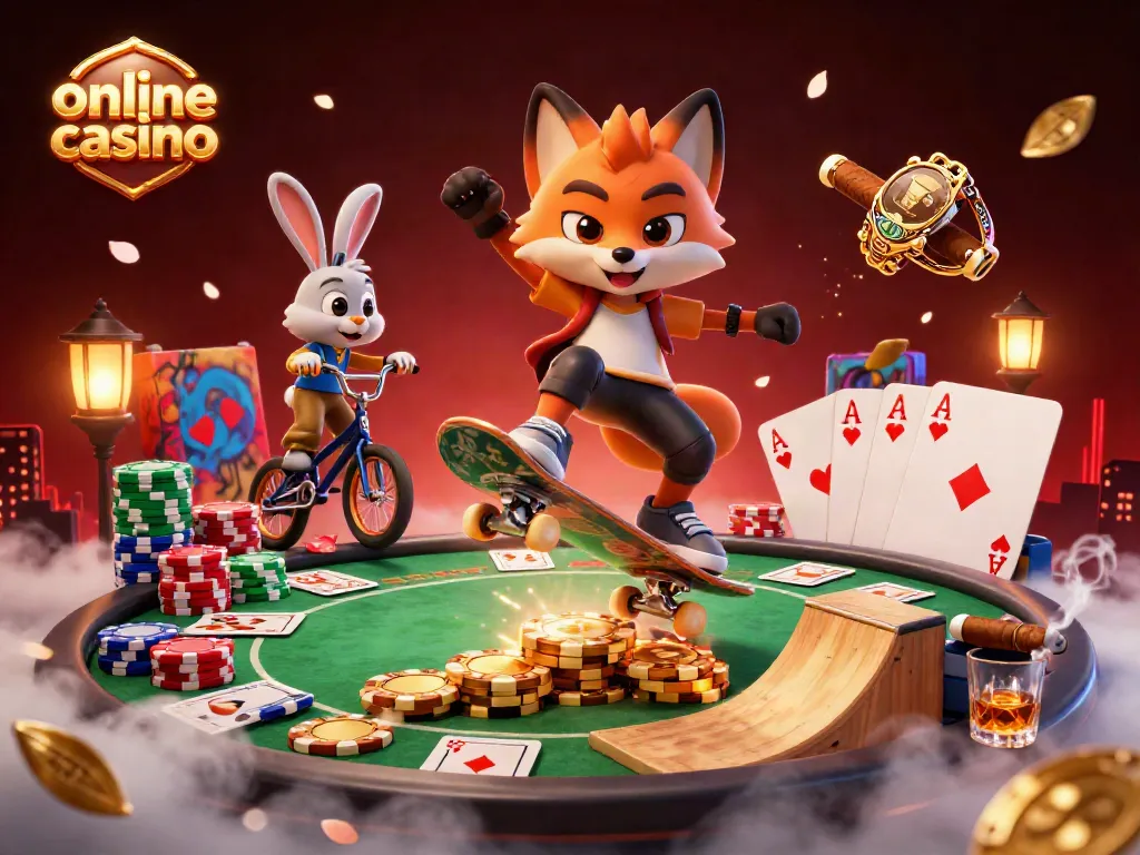 Juega con seguridad en un emocionante casino online con temas vibrantes y personajes animados.