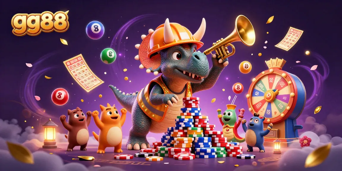 Experience engaging gameplay at gg88 with a vibrant illustration of a fun casino atmosphere.