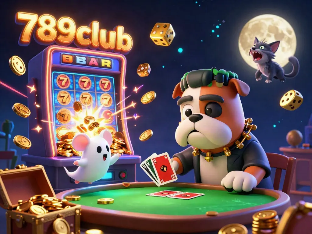 Engage with the exciting world of 789club featuring dynamic casino games and vibrant characters in a vibrant, 3D environment.