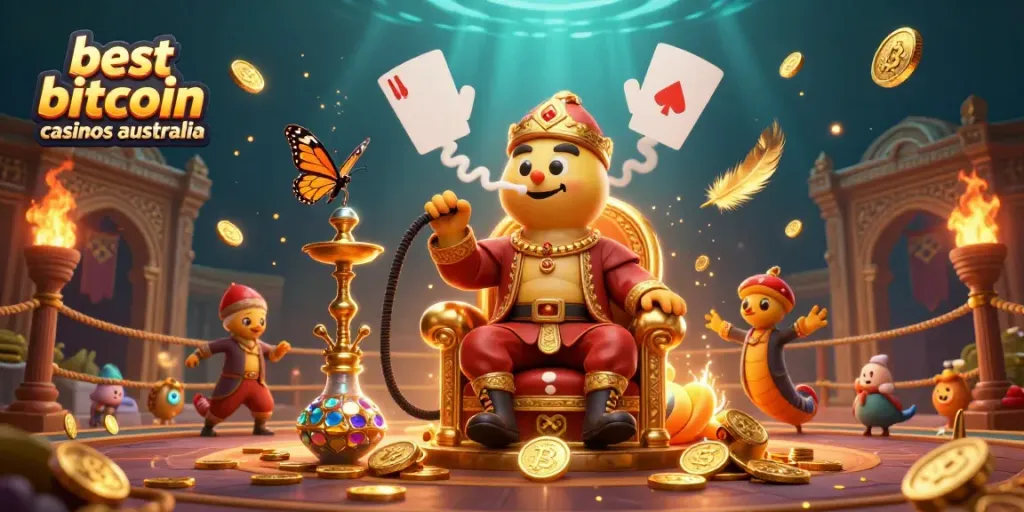 Play at the best bitcoin casinos australia with vibrant gaming elements and engaging characters.