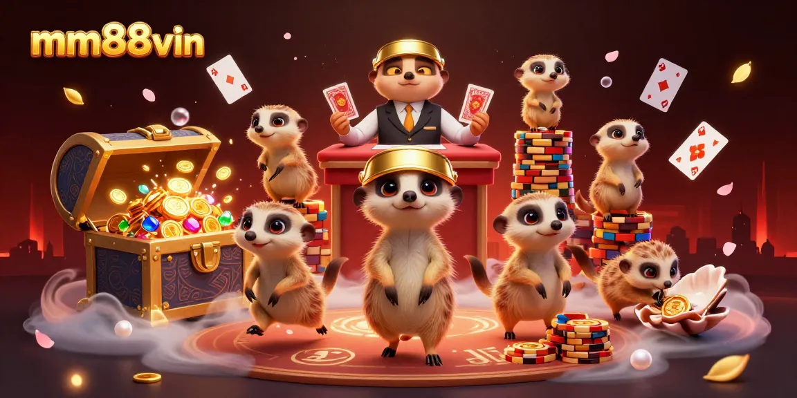 Experience the vibrant mm88vin casino world with meerkats running games and treasures