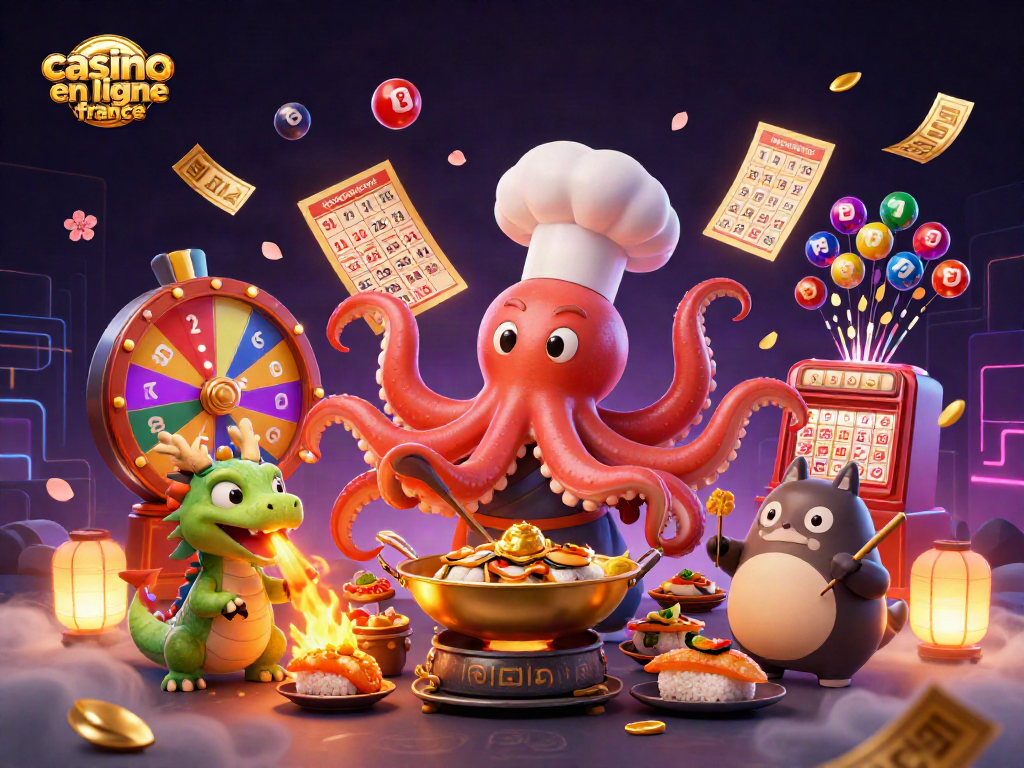 Jouez sur un casino en ligne France avec ce vibrant et dynamique visuel de jeu d'argent inclus.