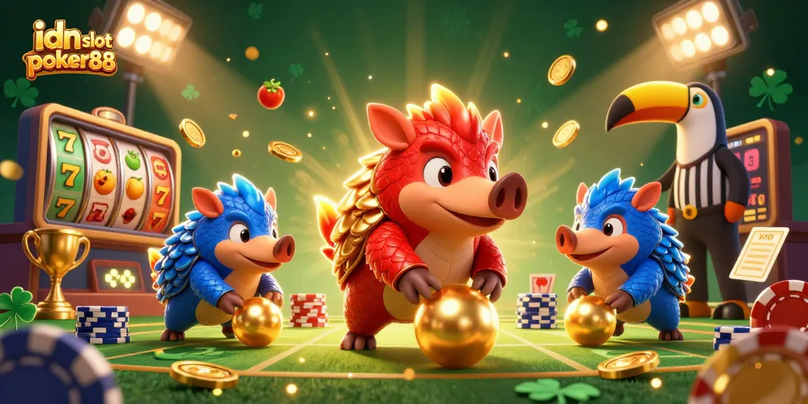 Experience thrilling wins with idn slot poker88 featuring dynamic pangolins and vibrant slot elements.