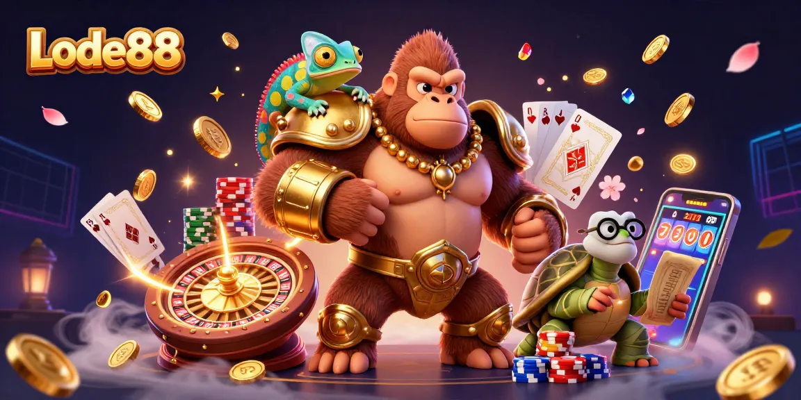 Experience thrilling excitement at Lode88 with vibrant gaming elements and dynamic characters!
