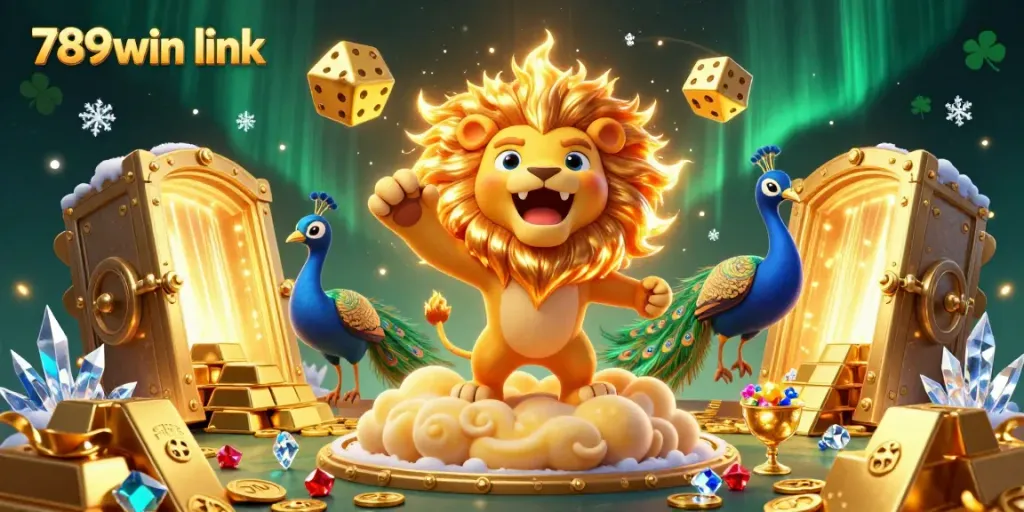 Experience the thrill of 789win link with vibrant casino elements and engaging characters in a lively scene.