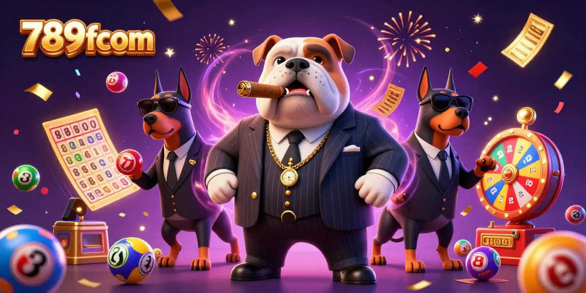 Experience the excitement of gambling with 789fcom's dynamic lottery scene featuring colorful lottery balls.