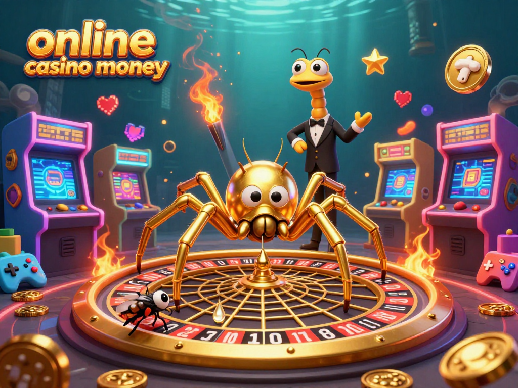 Experience thrilling gameplay in this vibrant online casino real money scene with unique characters and dynamic elements.